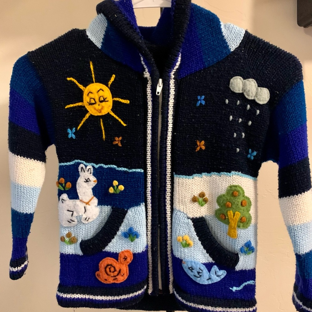 Toddler crochet cardigan sweater